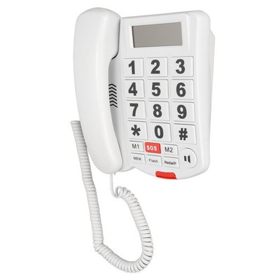 LD 265CID Big Button Corded Phone One Touch Dial Hands Free Caller ID Telephone
