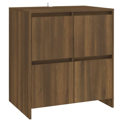 2pcs Wooden Sideboard Buffet Cabinet Storage Door Cupboard Shelf Kitchen Table - Picture 4 of 12