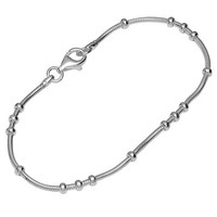 Armband 925 Sterling Silber 18Cm Schlangenkette Diamantiert Damen Armbandkette
