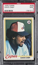 1978 TOPPS #495 DAVE CASH PSA 9