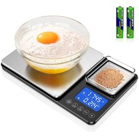 Digitale KüChenwaage Mit Lcd-Display Tara-Funktion 1G PräZise Messung Silber