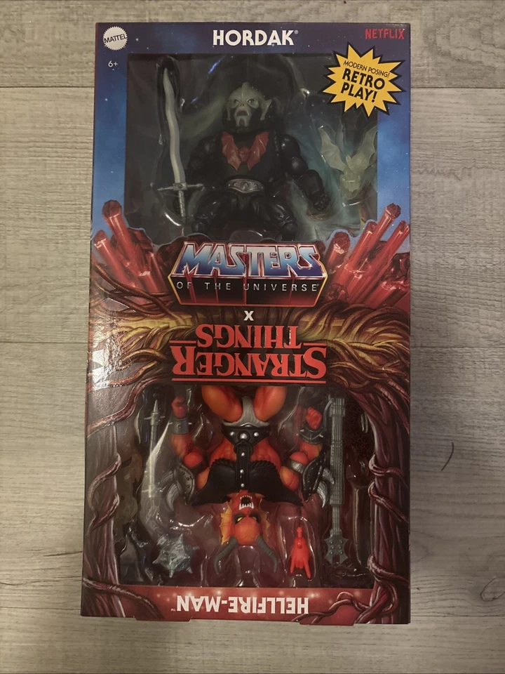 Masters of the Universe x Stranger Things Hordak & Hellfire-Man 2 Pack In Hand!