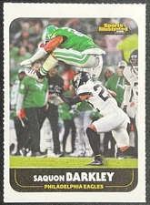 SAQUON BARKLEY RARE REVERSE HURDLE SI FOR KIDS PHILLY EAGLES 2025  NM+