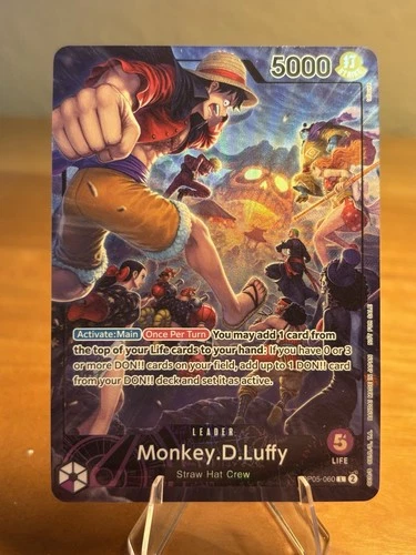 Monkey.D.Luffy (PSA Magazine) OP05-060 One Piece Promotion Cards Foil