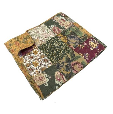 Greenland Home Antique Chic Multicolor Quilted Patchwork Throw 50x60 Inch