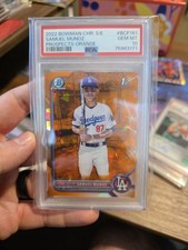 2022 Bowman 1st Chrome Sapphire #BCP-161 Samuel Munoz Prospects Orange #/75