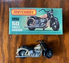 Vintage Boxed Matchbox Lesney No. 50 Harley Davidson Champagne color