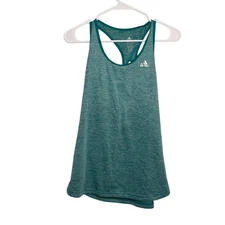 Adidas Tank Top Women's Medium Blue Sleeveless Athletic Racerback Active