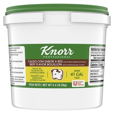 Knorr Professional Caldo de Res, Beef Bouillon with 4.4 Pound (Pack of 1) 