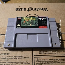 Secret of Mana (SNES, 1993) Authentic Cleaned and Saves Very Good