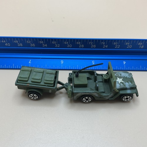 Vintage MASH Jeep & Trailer MASH, Zylmex T 432, Diecast - Afbeelding 6 van 7