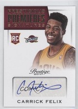 2013 Panini Prestige Prestigious Premieres Signatures Carrick Felix #22 Auto 9ih