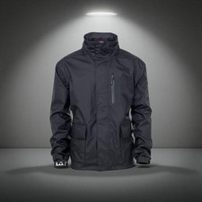 Tingley Icon J24113 Breathable Waterproof Jacket With Attached Hood Large Black