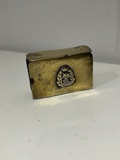 World War 1 East Lancashire Regiment Brass Trench Art Matchbox Holder