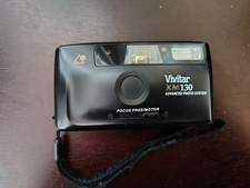 Vintage 1996 Vivitar XM130 Point Shoot Film Camera Advanced Photo w box/papers