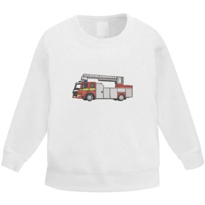 'Fire Truck' Kid's Sweatshirt / Sweater / Jumper (KW048006)