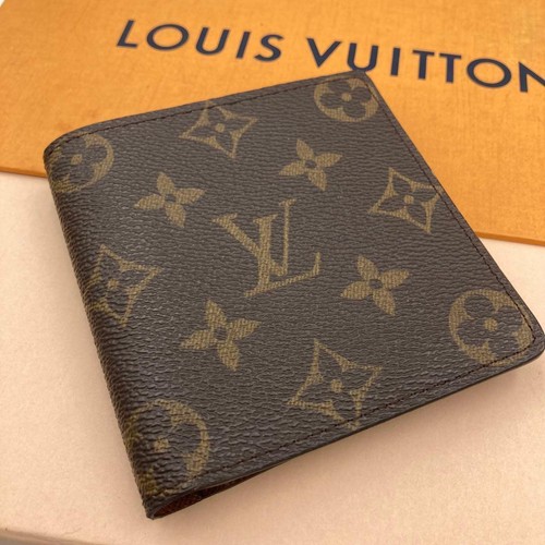Louis Vuitton Folding Wallet Monogram 90Aa