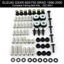 Complete Fairing Bolts Kit Screws Nuts Fit For Suzuki GSXR 600 750 SRAD 96-00 