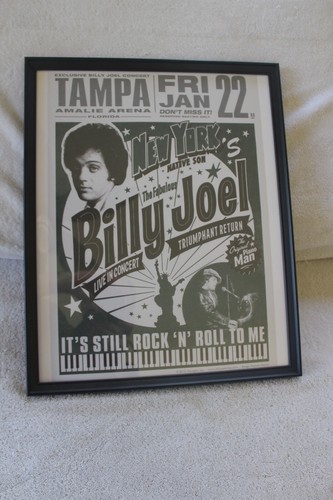 Rare Billy Joel Concert Poster January 22, 2016 Tampa, Florida Amalie Arena - Bild 7 von 15