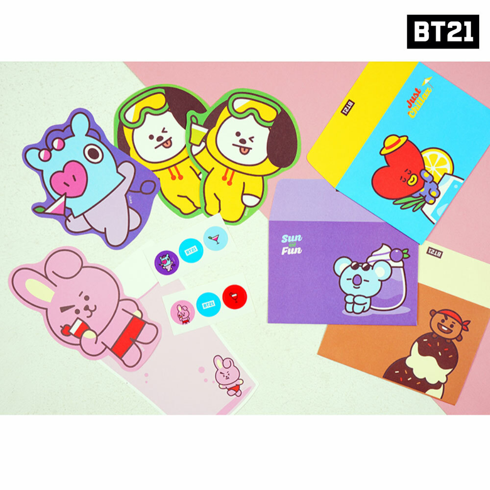 BTS BT21 Official Authentic Goods Letter Ver2 7SET by Kumhong