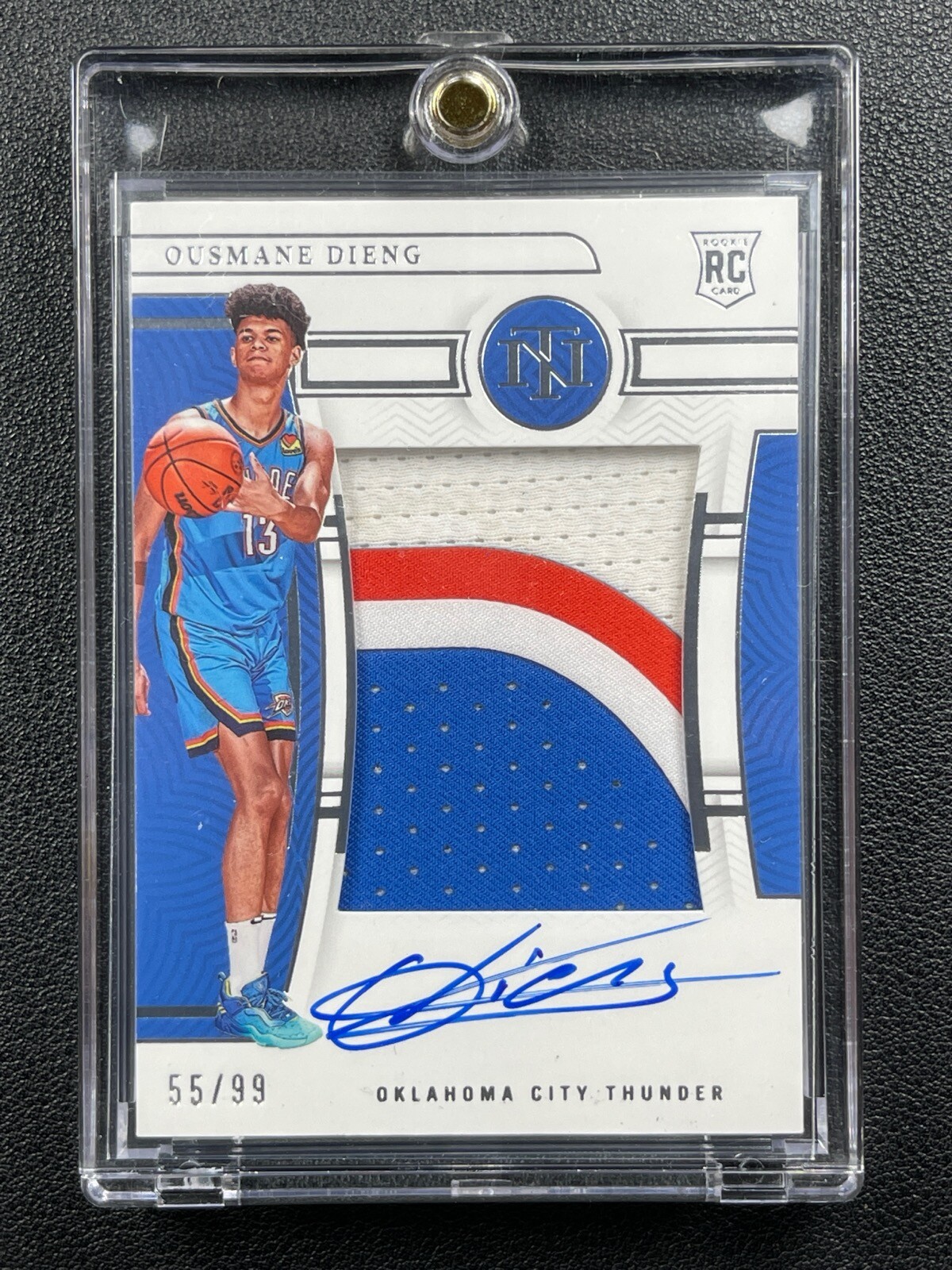OUSMANE DIENG 2022-23 NATIONAL TREASURES #124 ROOKIE PATCH AUTO RPA RC 55/99