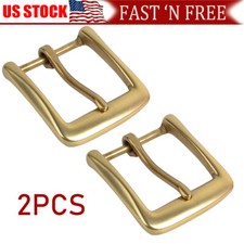 Solid Brass Belt Buckles Tongue Pin Belt Buckle Fits For 1.5 INCHES Belt 2X