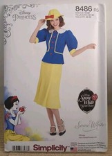 Simplicity 8486 Womens Sz 14-22 Disney Princess SNOW WHITE Costume Pattern Uncut