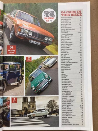 Practical Classics Magazine - December 2012 - MGA Ford Consul Spitfire Herald - Picture 3 of 3
