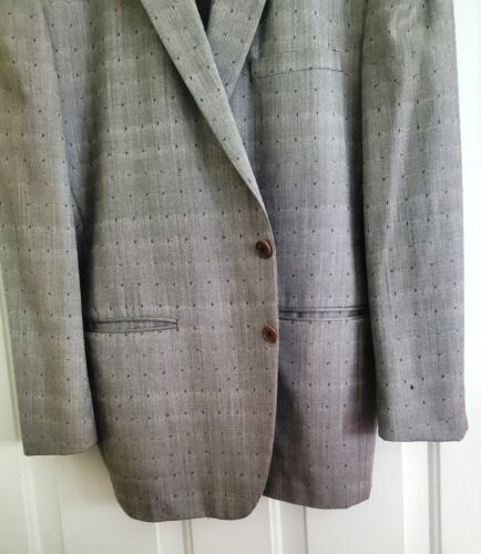 RARE Vintage 1980's Gianni Versace Gray Wool Semi-Structured Blazer 52 - AS IS - Picture 3 of 11
