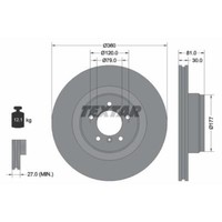 Textar 2X Bremsscheibe Vorne Ø360 Mm InnenbelüFtet FüR Land Rover Range LM 3.6