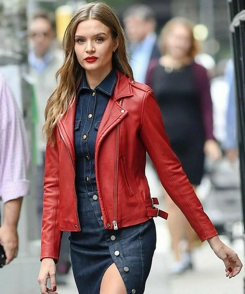 Only red hotsell leather jacket