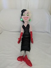 Cruella DaVile Plush 101 Dalmatians Doll 22  Stuffed Toy No Coat Disney Stor