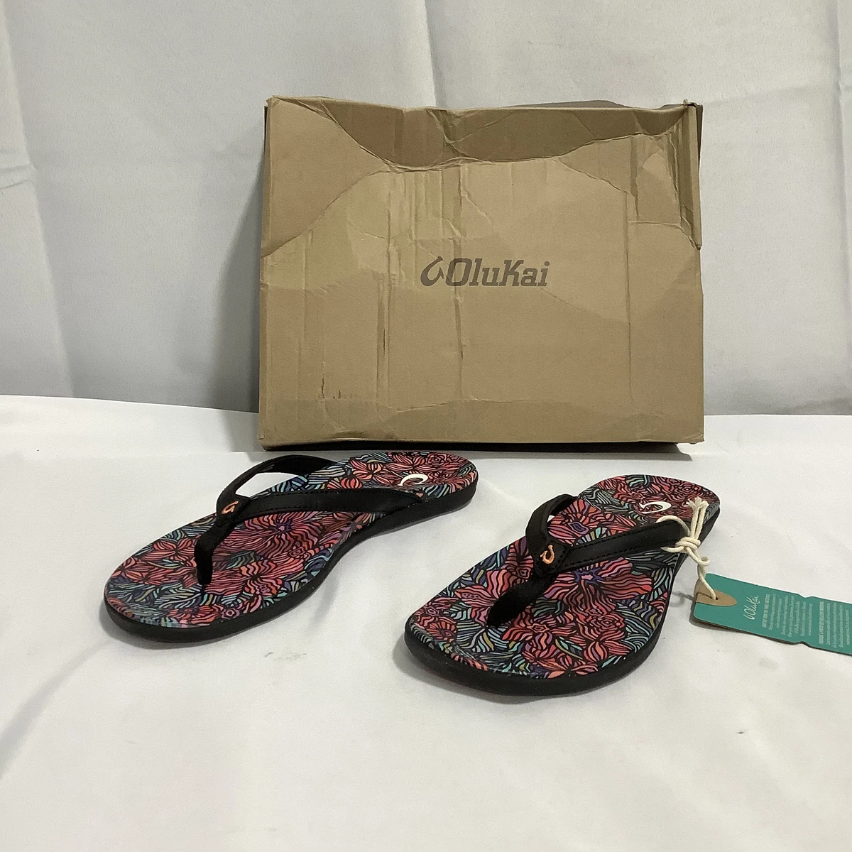 Olukai womens shop black sandals
