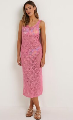 Matalan Pink Beach Dress/Cover Up  Size L 16-18 