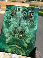 Stabilized mappa burl exotic wood scales. knife blank for Crafts 1911
