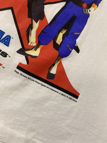 Vintage 1995 Sega Genesis 32X Virtua Fighter Promo T-shirt XL Single Stitch - Picture 4 of 8