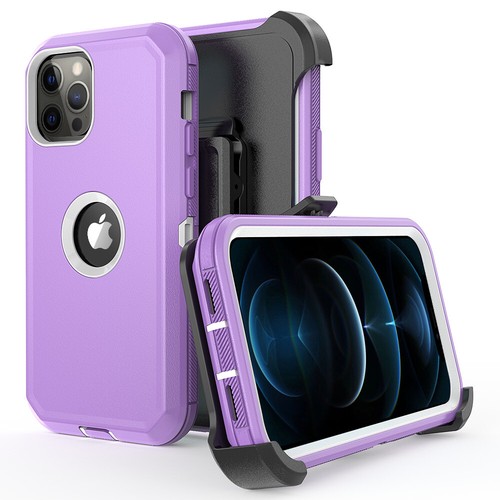 Funda protectora para iPhone 12 Pro 12 Mini 12 Pro Max + clip para cinturón se adapta a Otterbox Defender - Imagen 35 de 42