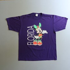 Vintage Rare Disney Minnie Mouse Florida T-Shirt Purple Adult XL