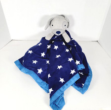 29 in Cloud Island Puppy Dog Plush Lovey Security Blue Blanket Stars Satin - XL