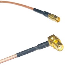 RG316 MCX FEMALE to SMA FEMALE ANGLE RF Cable Rapid-SHIP LOT