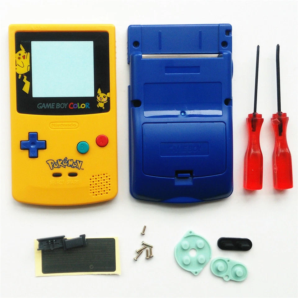 GBC Nintendo Game Boy Color Housing Shell LIMITED EDITION Pokemon Pikachu USA!