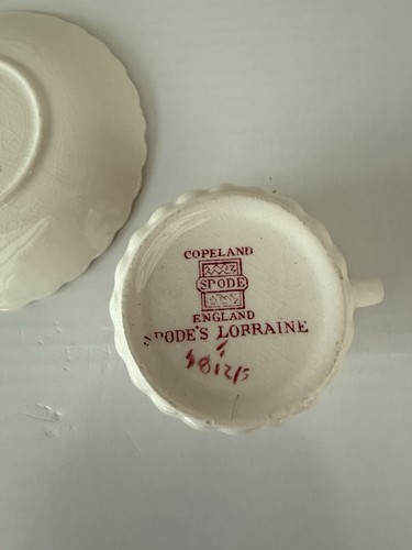 New Vintage Copeland Spode Lorraine Demitasse Cup and Saucer Sets S/2184 - Picture 5 of 6