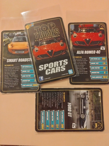 2021 Top Trumps SPORTS CARS🚙 used (you pick) cards Free Shipping - Picture 2 of 20