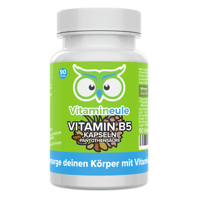 Vitamin B5 Kapseln - Pantothensäure - 250 µg - deutsche Qualität - Vitamineule
