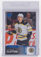 2019-20 UPPER DECK OVERTIME ROOKIES BLUE PARALLEL CONNOR CLIFTON #174 BRUINS