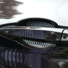 Carbon Fiber Car Door Handle Protector Film Anti-Scratch Sticker Accessories 4X