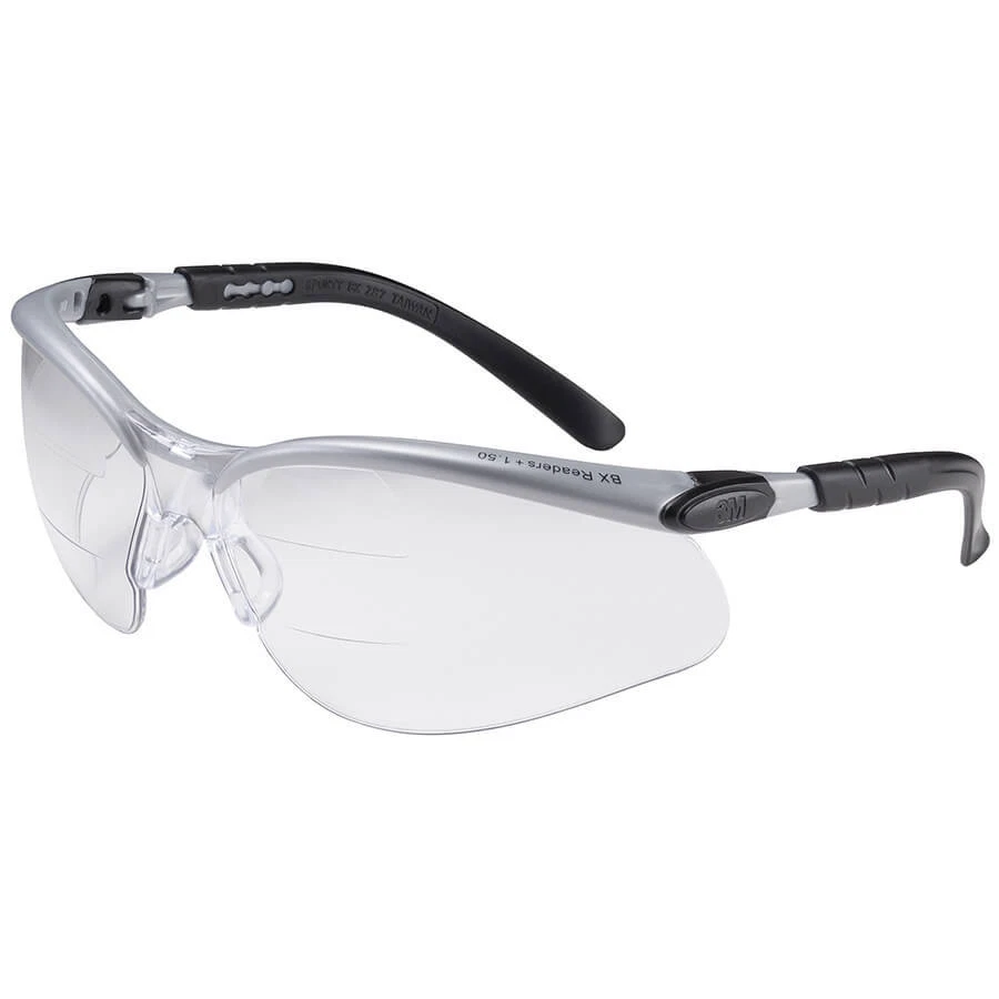 3M BX Dual Reader Bifocal Safety Glasses with Clear Anti-Fog Lens - Image 2 of 2