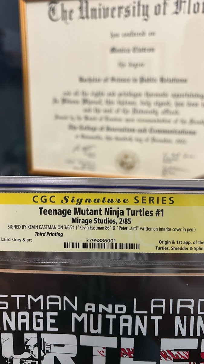 Teenage Mutant Ninja Turtles #1 3rd Print Eastman & Laird Signed