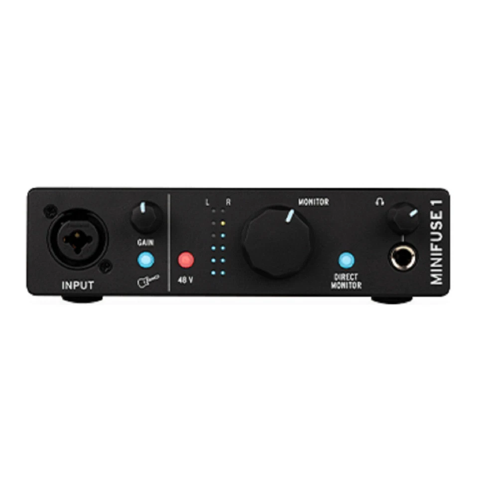 Arturia MiniFuse 1 USB C Black Audio Interface with Headphones and Cable Bundle - Image 2 of 4
