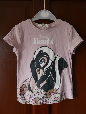 H&M Disney T-Shirts, Größe 98-104 (Alter 2-4 Jahre), Bambi, König der Löwen, Lady & The Tramp